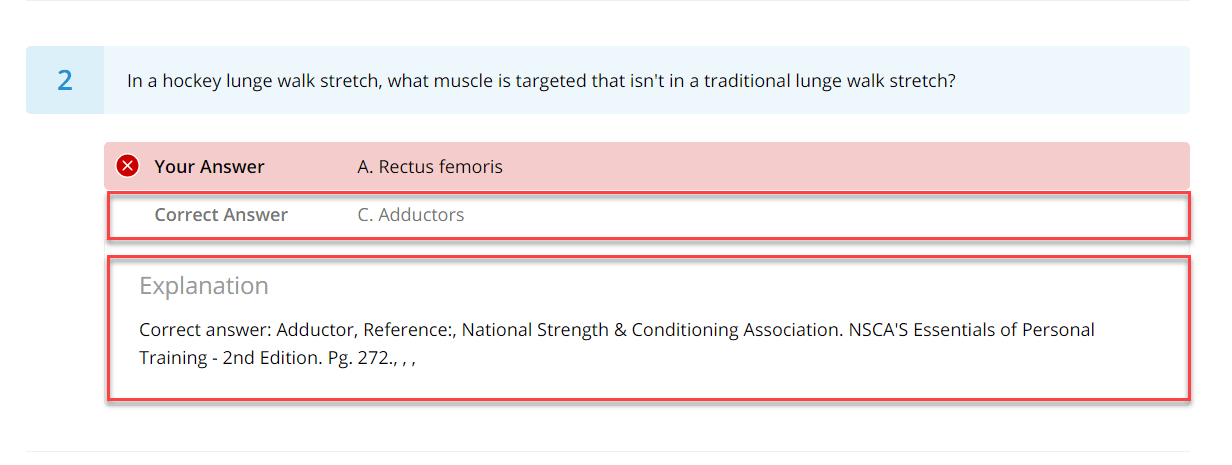 3 nsca tests