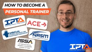 Dominic showing how to become a personal trainer