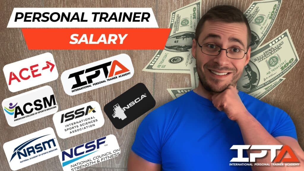 Dominic with ACE, IPTA, NASM, NCSF, ISSA, and NSCA logos