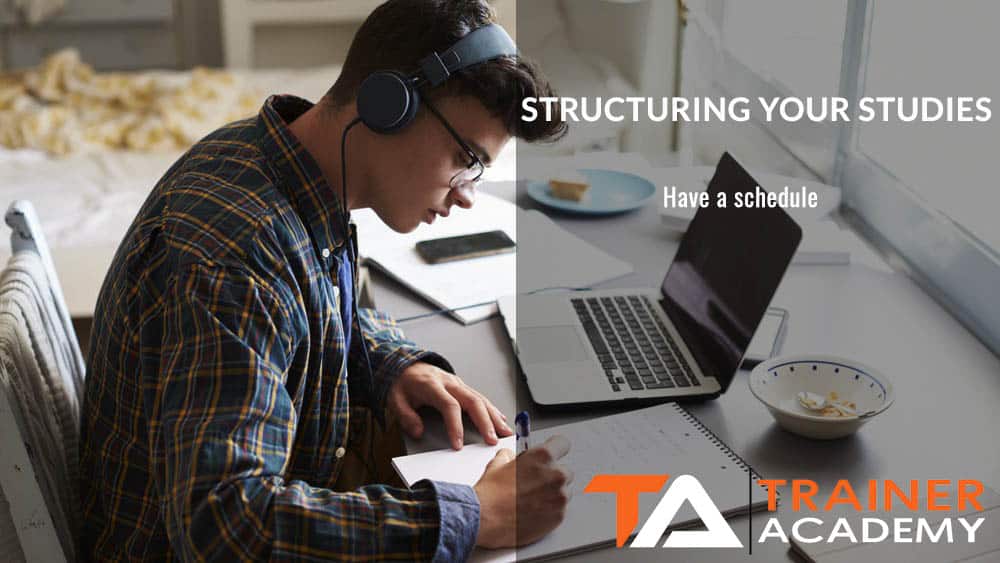 Structuring your studies 