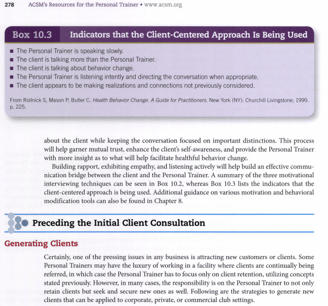 ACSM-client-centered-approach